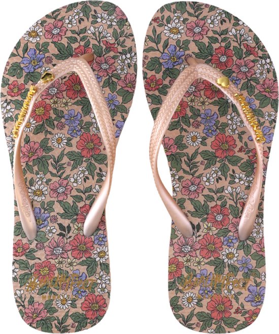 BeachyFeet Teenslippers Flores Andaluz - Licht Bruin - 37