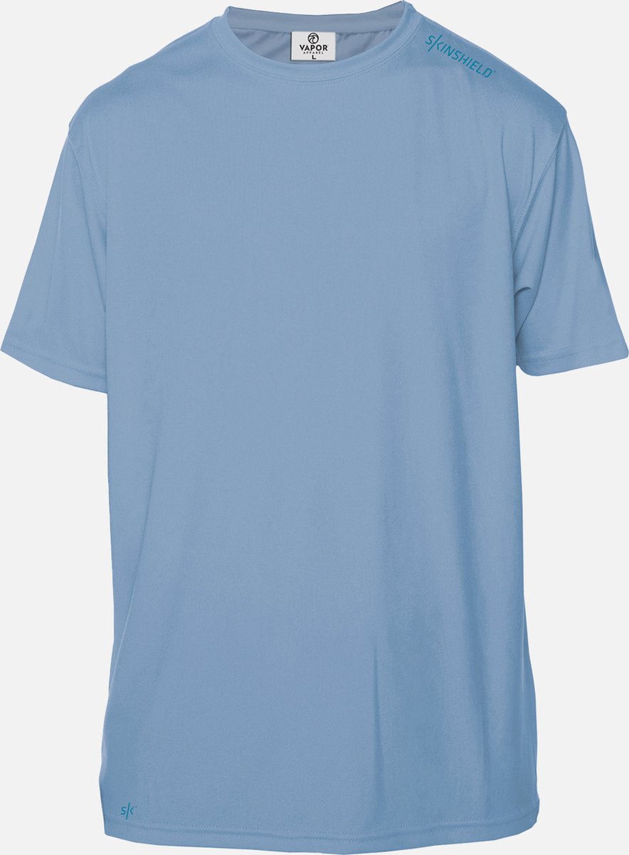SKINSHIELD - UV-sportshirt met korte mouwen voor heren - FACTOR 50+ Zonbescherming - M