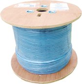 DINTEK - 305m kabel - CAT6 - F/UTP LSZH - Dca - blauw - 1103-04005
