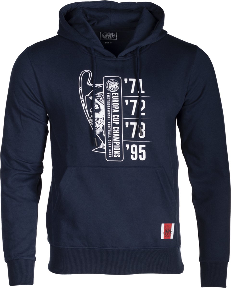 Ajax-hooded sweater navy Europa Cup senior