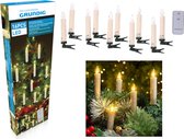 Bougie de Noël Grundig 16 parties - Éclairage de Noël sans fil - LED - Pour Noël