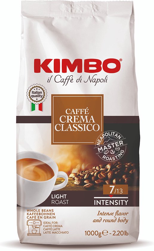 Kimbo Caffé Crema Classico - koffiebonen - 1 kilo