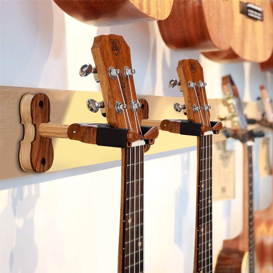 Support pour ukulélé, violon, guitare en bois avec support pour archet,  pliable
