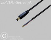 BKL Electronic DC-connector Holle DC-stekker - Adereindhulzen 5.5 mm 2.1 mm 1.5 m 1 stuk(s) Single
