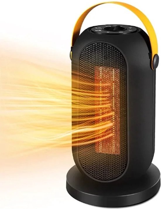 Elektrische kachel - Kachelventilator - Kachelfan - Elektrische kachels - Eco fan - Haardventilator - Compact - Zwart