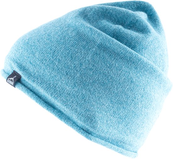 Altidude EDGE Ice Blue Unisex, opgerolde rand, normale pasvorm, dubbele laag, Buitenkant: 80% scheerwol (lamswol) / 20% polyamide // Voering: 100% scheerwol (merino)