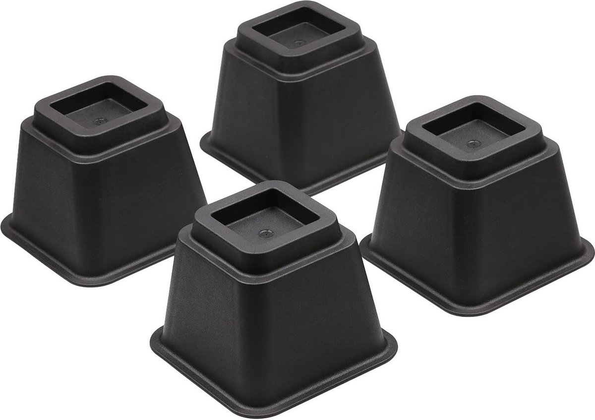 Goedkoopste Meubelverhogers – opstapelbaar – Bedverhogers – meubelverhoger – bed verhoger – meubel verhoger – Voor Bed, tafel, stoel of Sofa (4 stuks