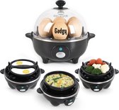 Gadgy Eierkoker Elektrisch - 7 Eieren – 3-delige set: Koken en Pocheren, Roerei, Omelet – Vaatwasbestendig - Eierkoker - Inclusief Maatbeker