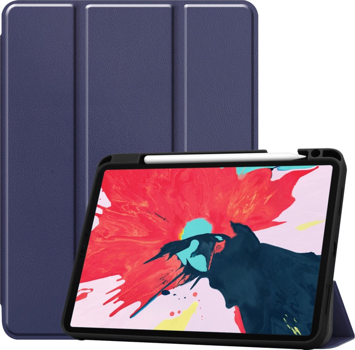 Peachy Trifold hoes geschikt voor iPad Pro 11 inch (2018 2020 2021 2022) & iPad Air 4 en 5 - blauw