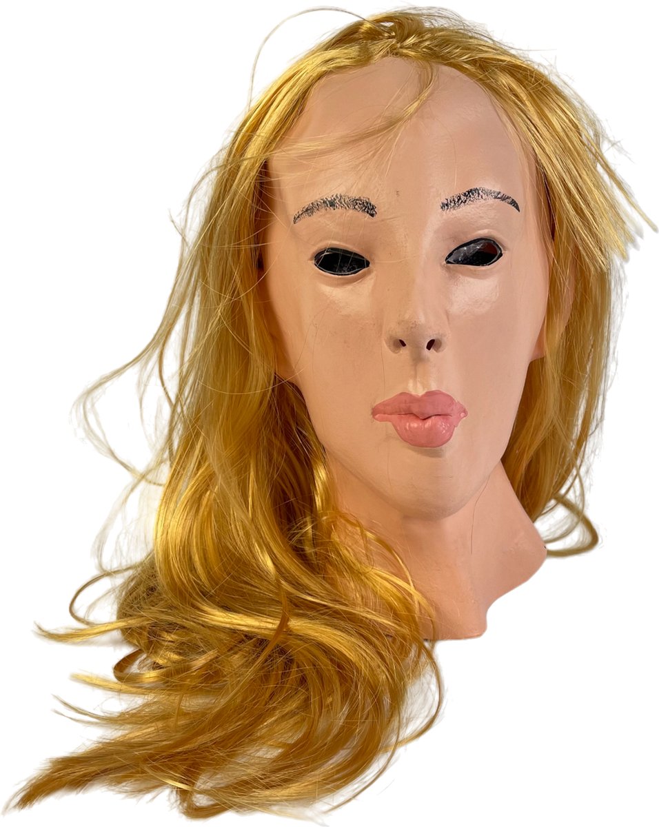 Vrouwenmasker (blond haar)