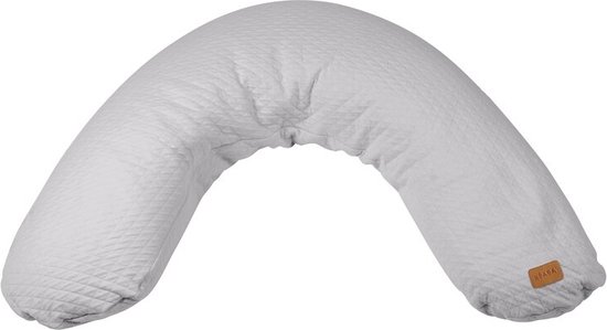 Voedingskussen - Béaba Big Flopsy™ Fleur de coton® - Zwangerschapskussen - Parelgrijs