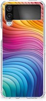 TPU Hoesje geschikt voor Samsung Galaxy Z Flip 4 Regenboog