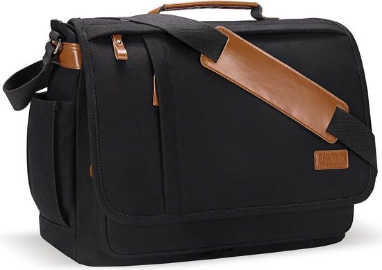 Sac à bandoulière homme/grand sac pour ordinateur portable 15,6 pouces pour  le travail... | bol.com