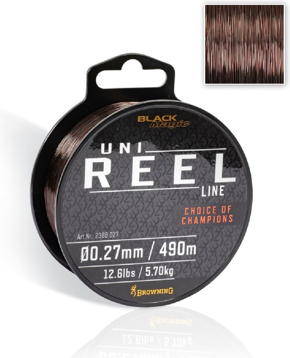 Browning Black Magic Uni Reel Line (Bruin) - Maat : 0.21mm - 640m