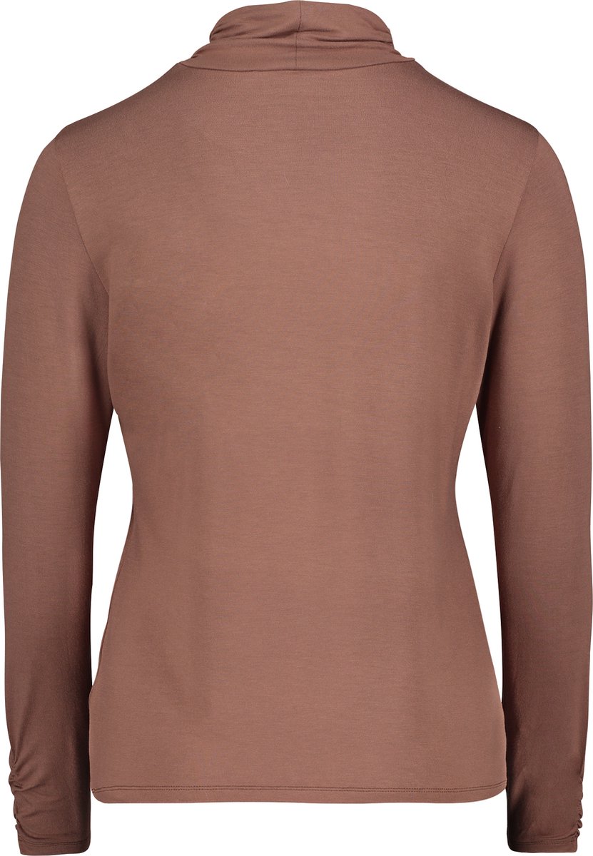 BETTY BARCLAY - t-shirt rolkraag katoen - Maat 42 - Vrouwen - 7058 Pinecone - Viscose