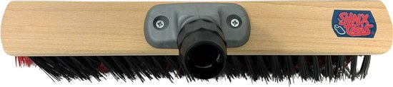 Synx Tools X Bezem 40cm Rood/Zwart- Straatbezem / Stadsbezem - Schrobborstels - Veger - Stadsbezem - Bezem - Buitenbezem - Tuinartikelen - Zonder Steel van Synx Tools — afbeelding 3