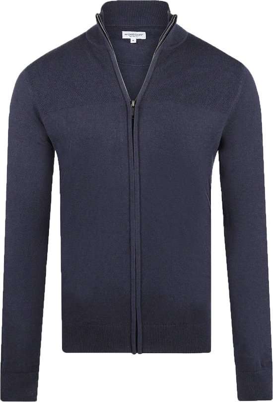 McGregor - Cardigan Laine mérinos Marine - Homme - Taille XXL - Coupe régulière