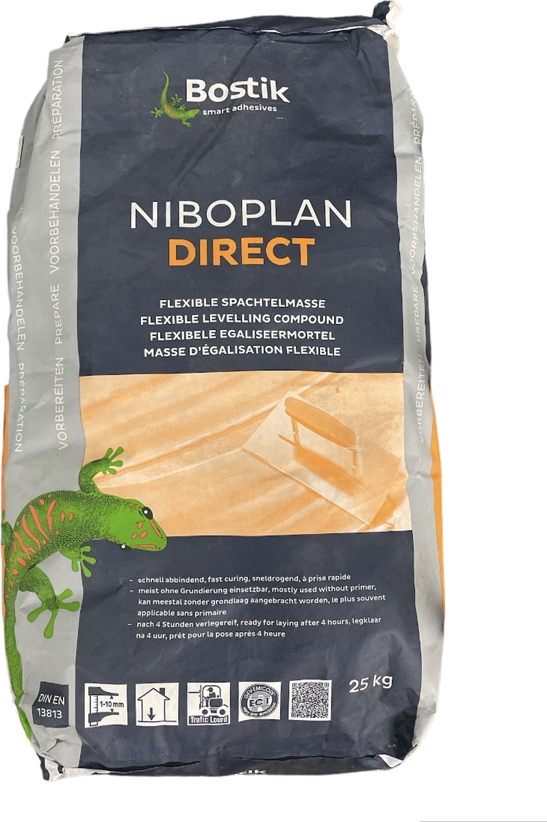 Bostik Niboplan Direkt - Egaliseren en nivelleren van cementdekvloeren ...- 25 kg - Prijs per zak