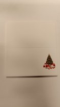 Menukaartjes Kerst Wit - 10 stuks
