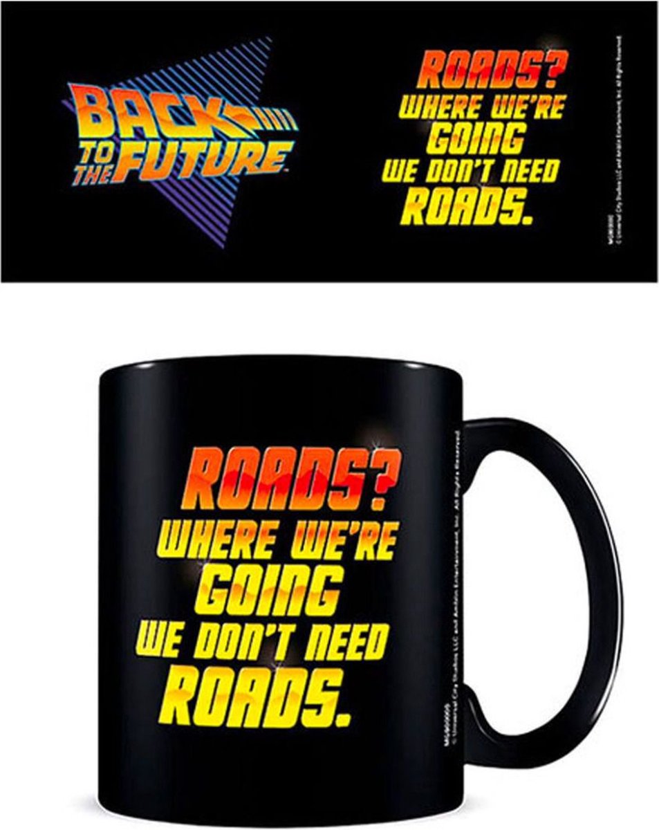 Back To The Future We Don't Need Roads Beker