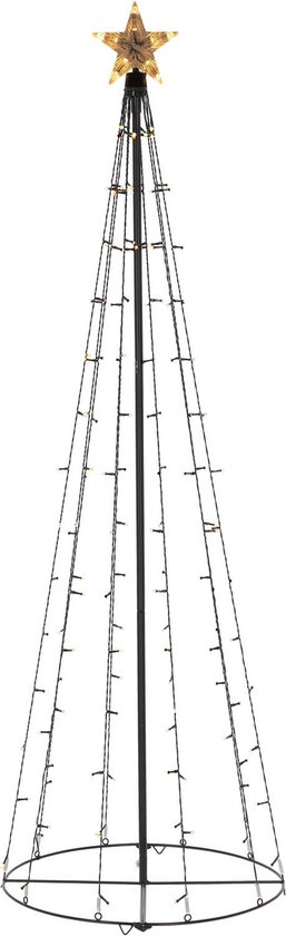 Blokker kerstverlichting kerstboom 180cm buiten op batterij
