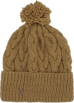 Egos Copenhagen | Muts | Hat cable knit - Gold Brown