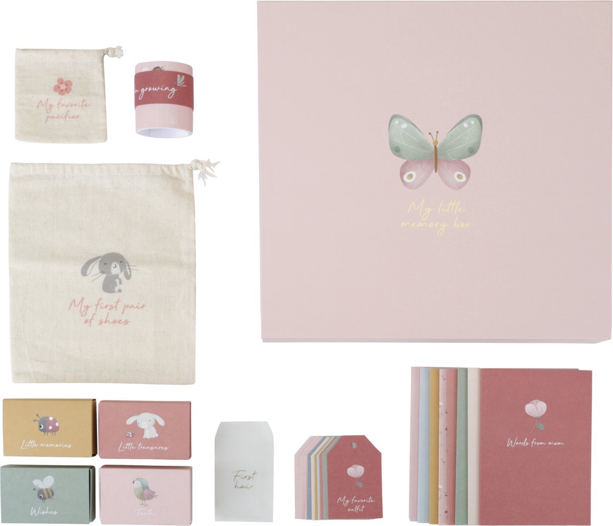 Goedkoopste Little Dutch Memorybox Flowers Butterflies Fsc Herinneringsdoos