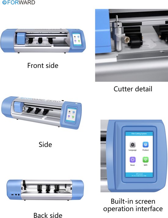 Foto: Universal screen film cutter building in screen bluetooth versie accessoires elektronica schermfilm cutter bluetooth geschikt voorwaartse snijtechnologie ingebouwd scherm