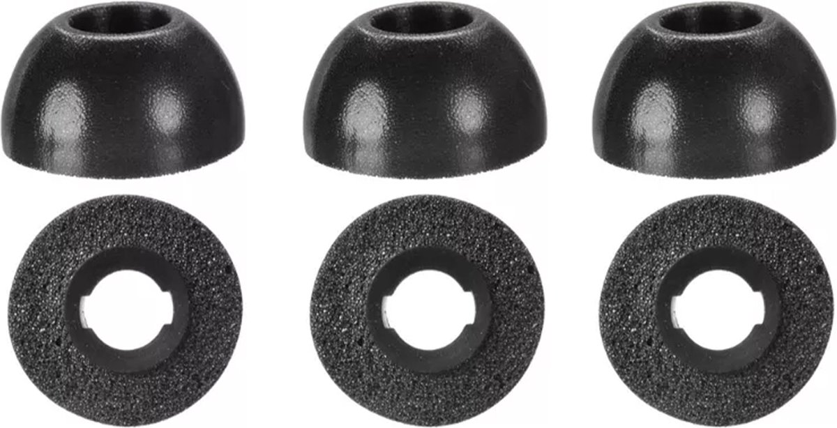 Ibley foam tips voor Samsung Galaxy buds pro zwart - Foam Earplug - S/M/L formaat - 3 paar - 3 maten