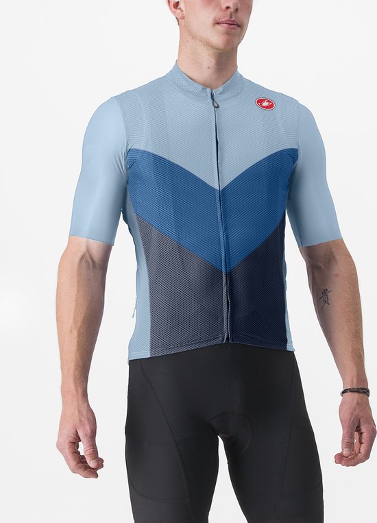 CASTELLI Ingang VI Jersey T-shirt voor heren, Light Black/Dark Gray-ivoor, XL