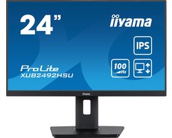 iiyama ProLite XUB2492HSU-B6 - 24 inch - Full HD - IPS - USB-Hub (4x) - Verstelbaar
