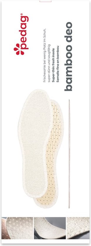 Pedag Bamboo Deo - Super dunne inlegzool met bamboe vezels - 43