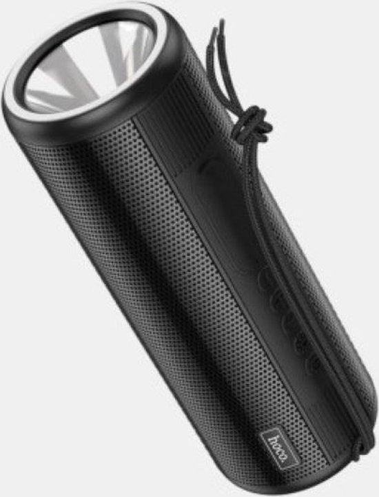 Draagbare draadloze speaker 2x5W met LED zaklamp, Bluetooth 5.0, 10m bereik, 2 uur speeltijd