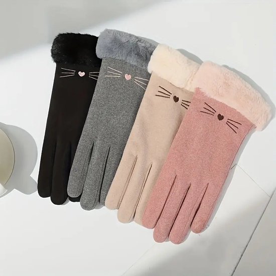 keusyoi Vrouwen Lederen Handschoenen Echt Leer Grijs keusyoi Vrouwen Lederen Handschoenen Echt Leer Grijs