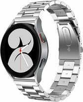 By Qubix 20 mm - Bracelet à maillons en acier - Argent - Convient pour Huawei watch GT 2 (42 mm) - Huawei watch GT 3 (42 mm) - Huawei watch GT 3 Pro (43 mm)