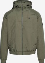 Calvin Klein Jeans Hooded Padded Harrington - Groen - XL