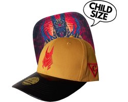 Capiche® Baseball Kinder Pet – Anubis – Geel & Zwart Metallic – Verstelbaar met Druksluiting – Sportcap – Baseball Cap – Griekse Mythologie – Kindermaat