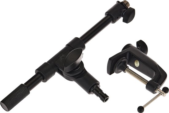 HumanCentric Low Profile Mic arm, Verstelbare Microfoon Boom Bureau Mount Ideaal voor Thuiskantoor, Podcasts, Streaming en Gaming, Ruimtebesparende Microfoon Met Kabelkanalen Past 3/8 en 5/8