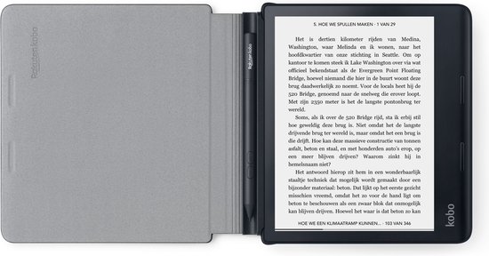 Kobo - Housse de protection Powercover pour Kobo Sage - Zwart