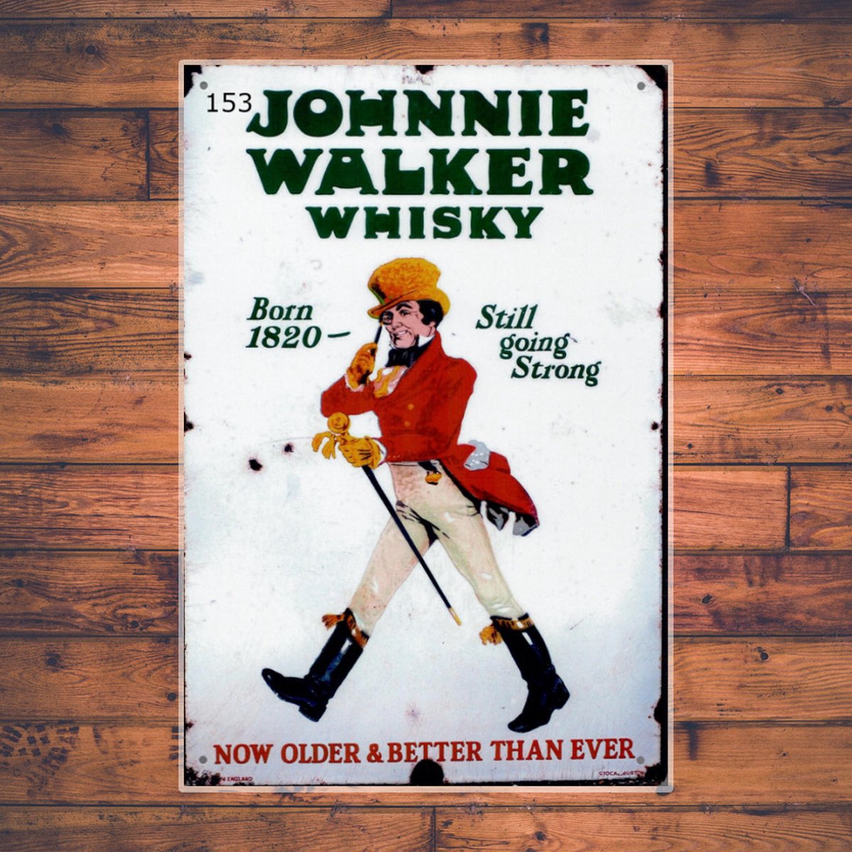 Wandbordje Johnnie Walker Whiskey