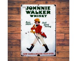 Wandbordje Johnnie Walker Whiskey Image
