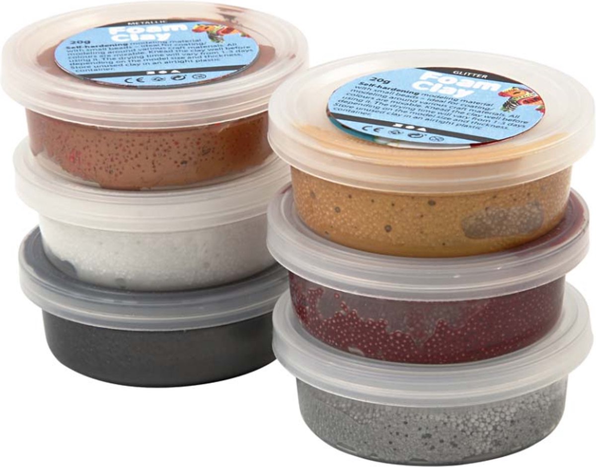 Foam Clay®, 6x14 gr, kleuren assorti — afbeelding 3