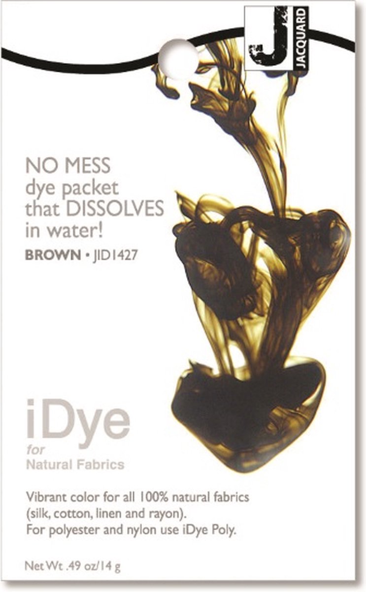 Jacquard iDye Natural textielverf bruin voor natuurlijke stoffen - 14 gr