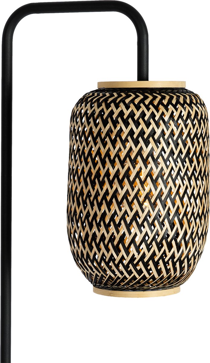 QAZQA yvonne - Oosterse Vloerlamp - Zwart thumbnail 2
