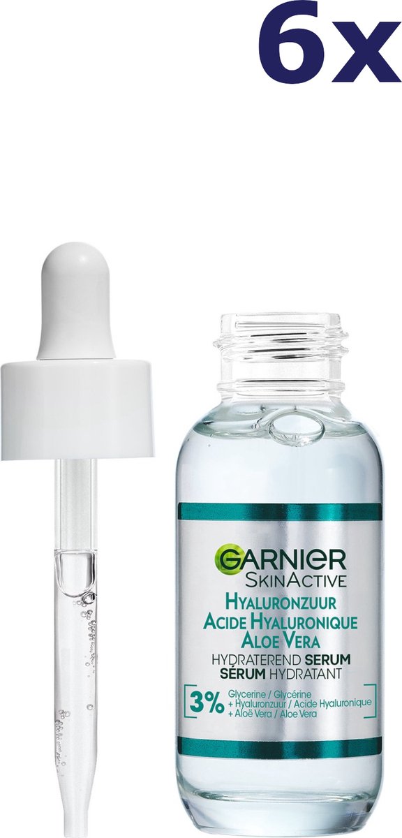 Goedkoopste x6 Garnier SkinActive Hyaluronzuur en Aloë Vera Hydraterend Serum