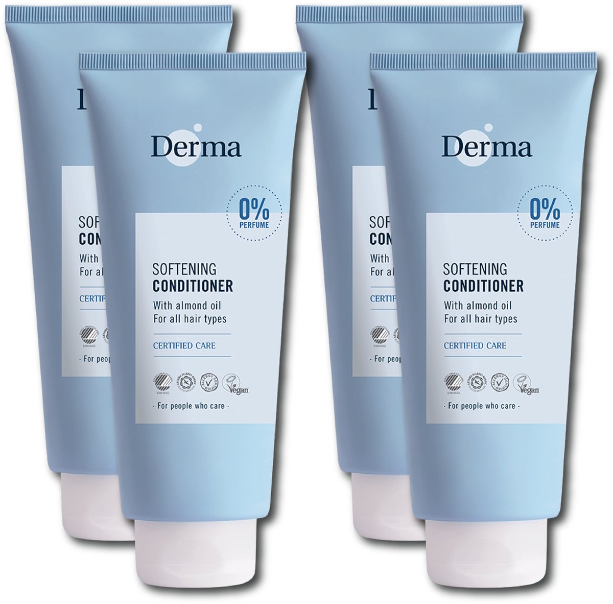 Derma Family Conditioner - 4 x 350 ML - Parfumvrij