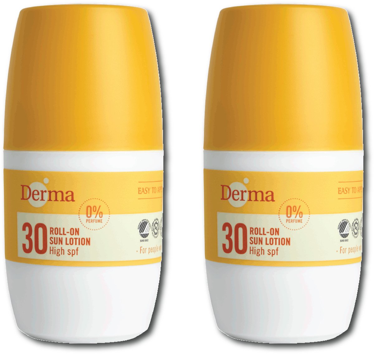 Derma Sun - Zonnelotion roller - SPF30 - 2 x 50 ML - Parfumvrij