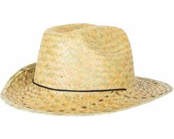 PartyXplosion Verkleed hoedje voor Tropical Hawaii Beach party - Stro hoed - volwassenen - The beach ranger