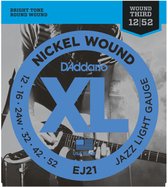 D'Addario E-Git.snaren EJ21 12-52 nikkel omwonden - Elektrische gitaarsnaren