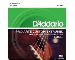 D'Addario EJ65S Sopraan Ukulele Snaren Helder Nylon